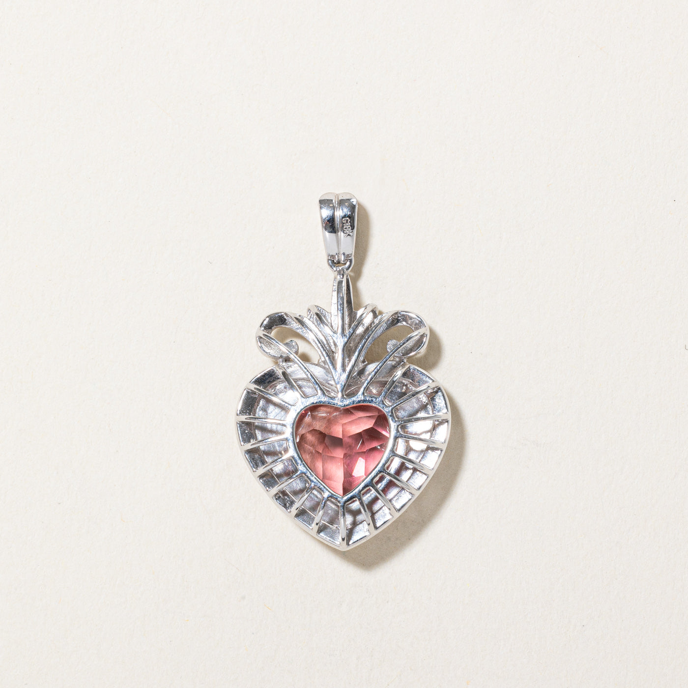 Exquisite 4.70ct Pink Heart Cut Tourmaline & 0.70ctw Diamond Pendant Necklace - Elegant Jewelry Gift for Women, Perfect for Valentine's Day, Anniversary & Special Occasions