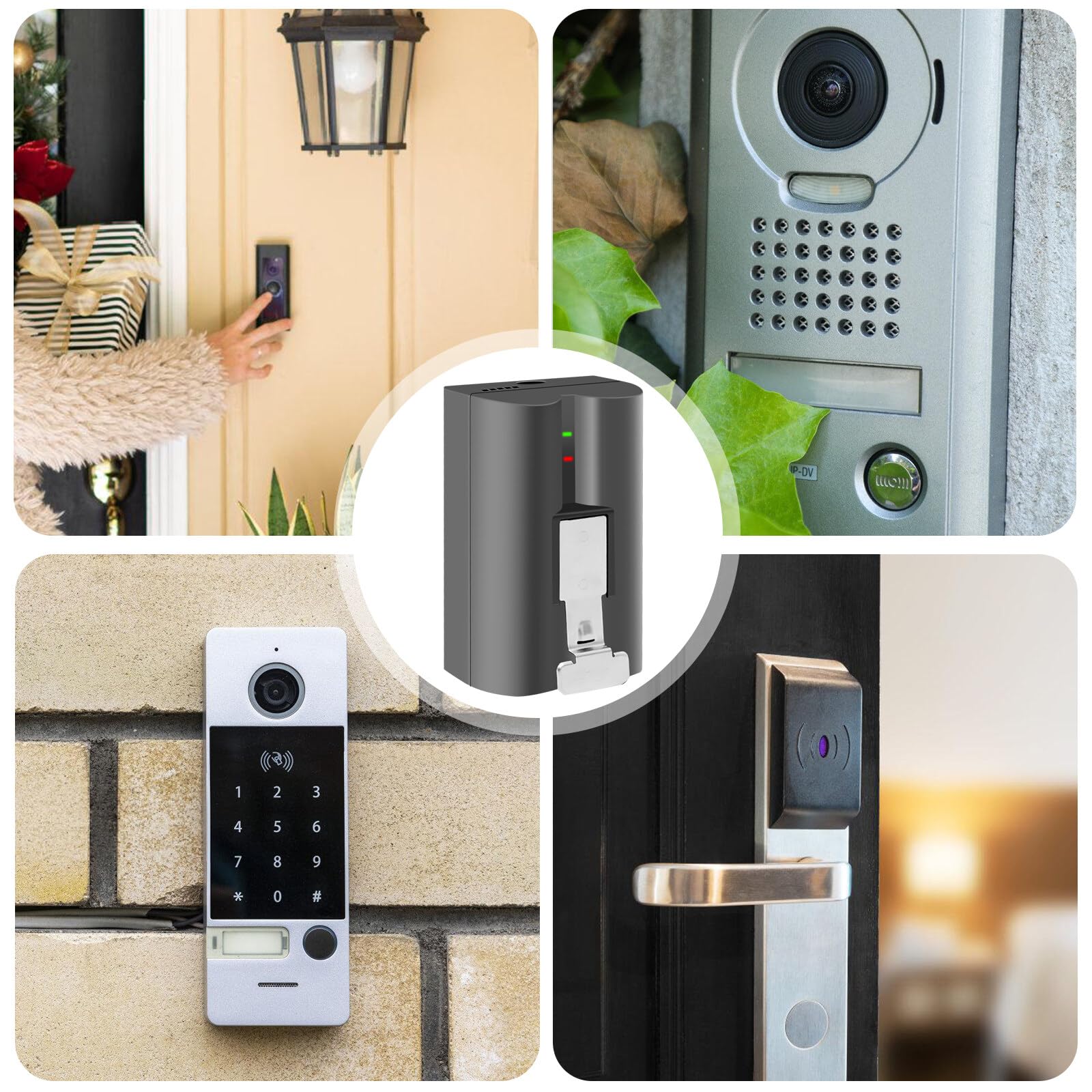 Acboor Ring Camera Battery - 6040mAh Rechargeable for Video Doorbell & Spotlight Cameras
