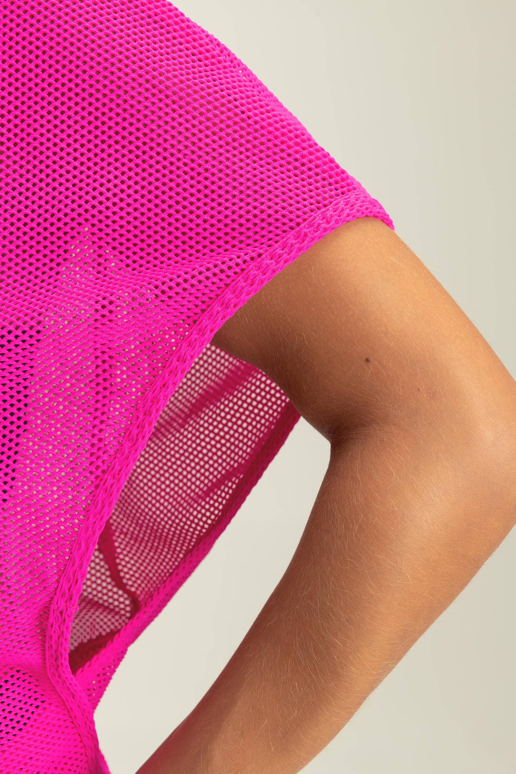 Net Crop Top 453255 - Fashionable Mesh Summer Tops for Women | Perfect for Beach, Party & Casual Outfits