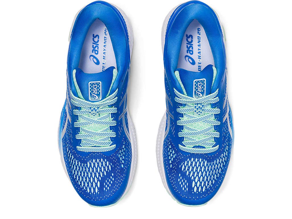 ASICS Women's Gel-Kayano 26 Running Shoes - Lightweight Stability Sneakers for Women, Size 5, Blue Coast/Pure Silver - Perfect for Marathon Training, Jogging & Gym Workouts