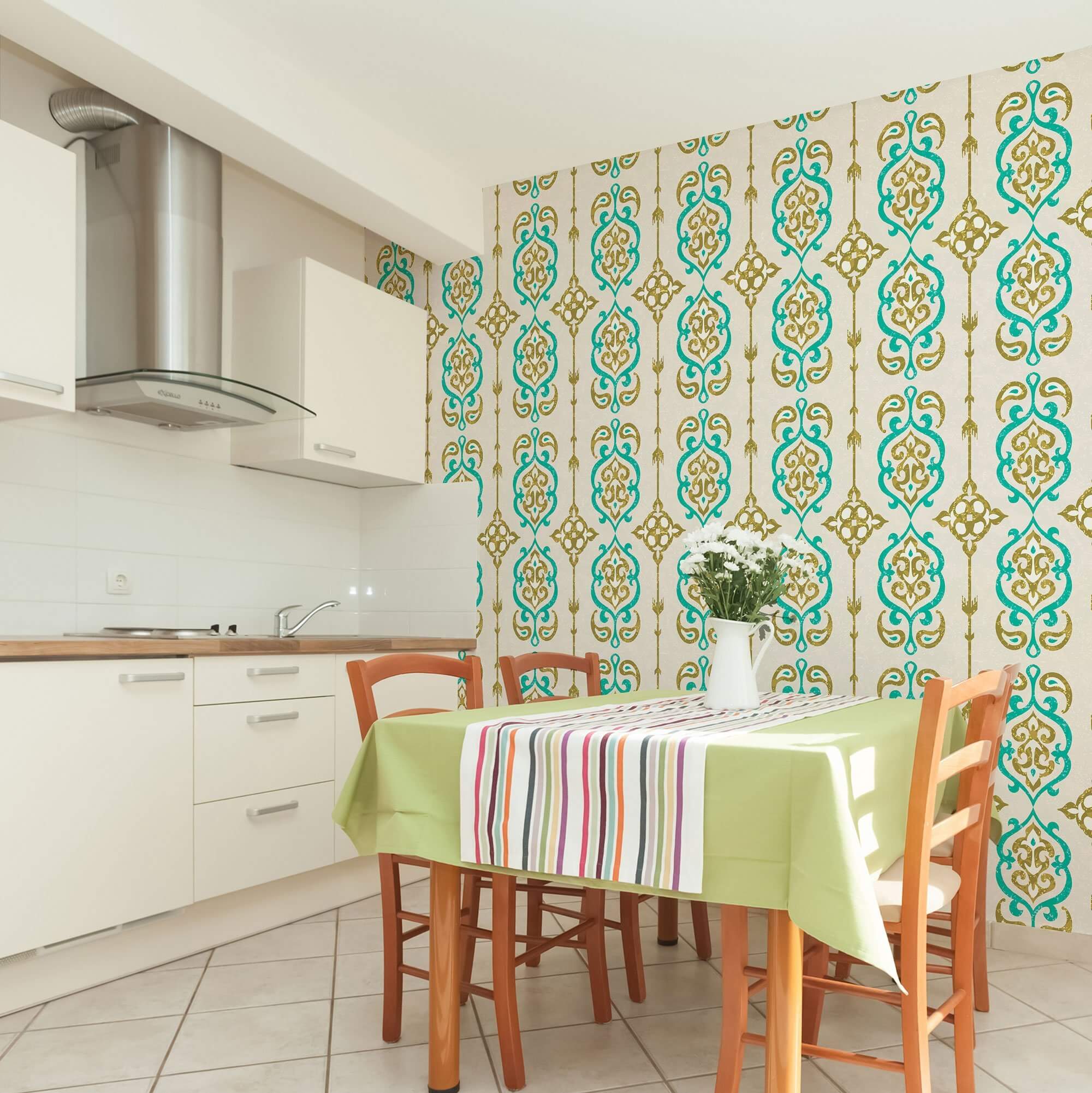 Premium Peel and Stick Removable Wallpaper - Self-Adhesive Tile Design for Easy Home Decor - Perfect for Bedrooms, Kitchens & Bathrooms