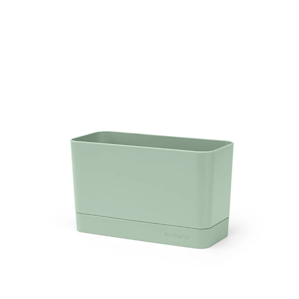 Premium Jade Green Sink Organizer - Durable Kitchen Countertop Storage Tray for Sponges, Soap & Utensils - Perfect for Small Spaces & Apartment Living