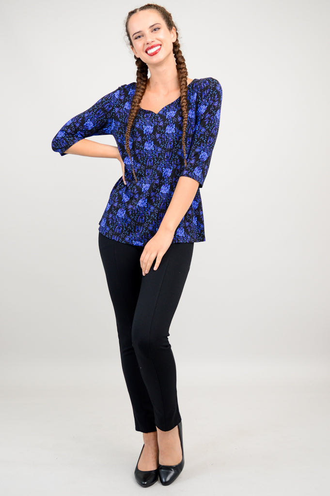 Annette Top - Rosemary Bamboo V-Neck Blouse for Women | Breathable & Comfortable Summer Tops | Perfect for Casual Outings, Office Wear & Date Nights