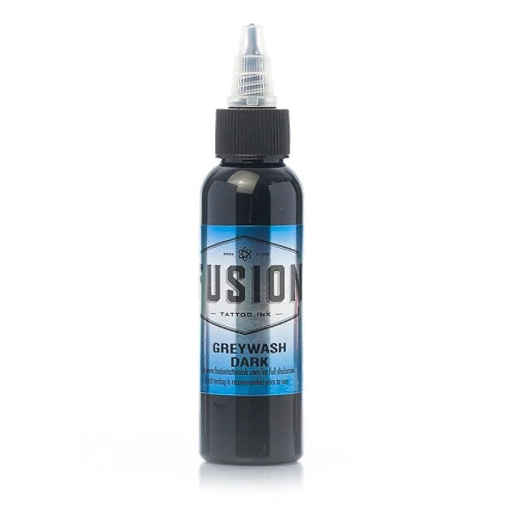 Greywash Dark Fusion Tattoo Ink - Professional Tattoo Supplies for Artists (Multiple Sizes Available) - Perfect for Realism, Shading & Black & Grey Tattoos