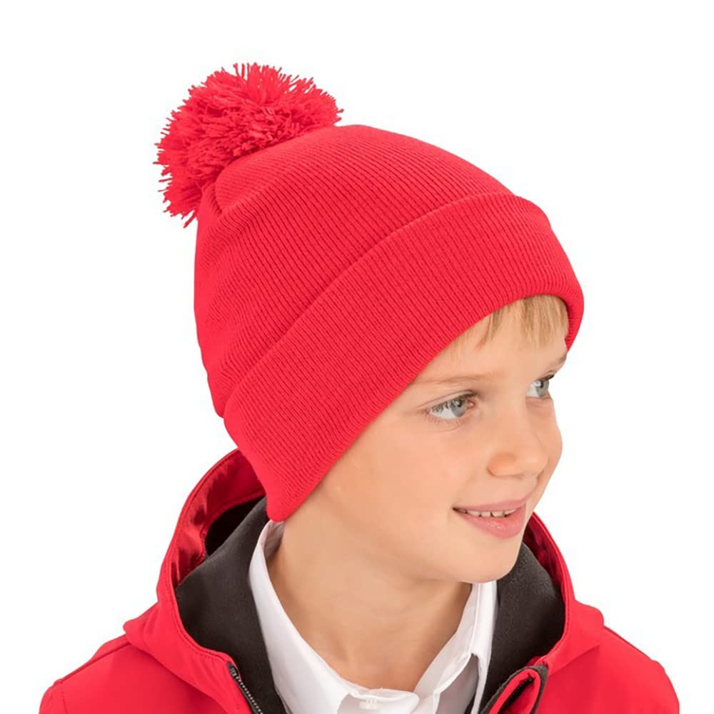 Women's Winter Pom Pom Beanie Hat - Soft Knit Warm Fleece Lined Beanie for Cold Weather - Cozy Fashion Accessory for Outdoor Activities, Skiing, and Daily Winter Wear
