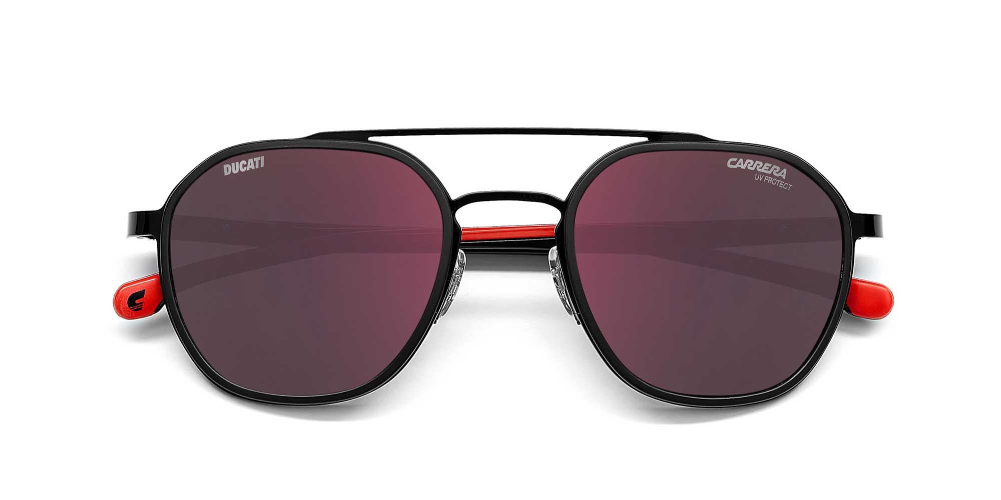 Carrera Ducati CARDUC 005/S Sunglasses - Polarized Motorcycle Riding Glasses for Men & Women - UV Protection for Cycling, Driving, and Outdoor Sports