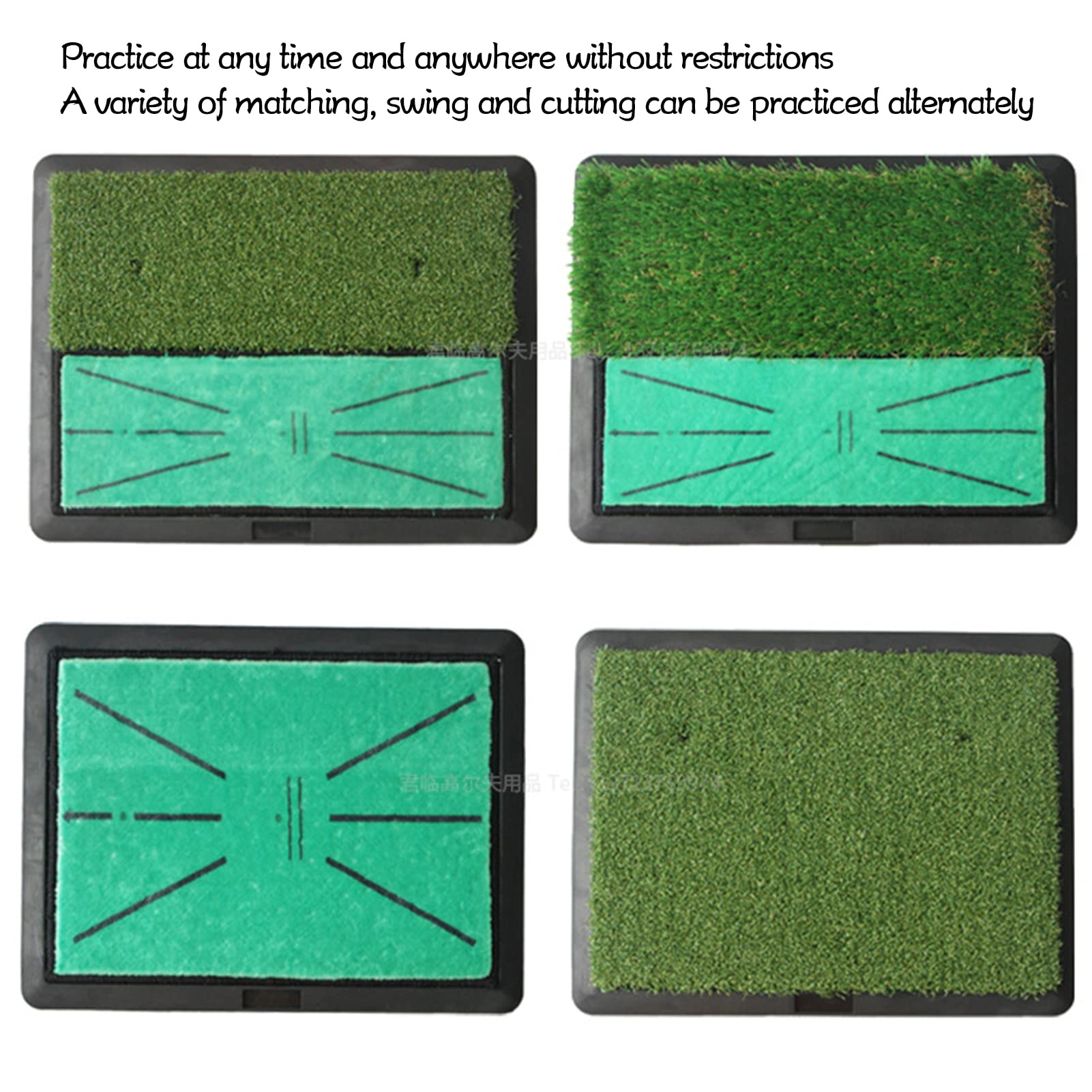 Non-Slip Velvet Golf Practice Mat - 17.48