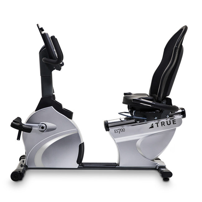 TRUE Fitness ES700 Recumbent Exercise Bike with T9 Touchscreen - Home Gym Equipment for Cardio Workouts & Low-Impact Training