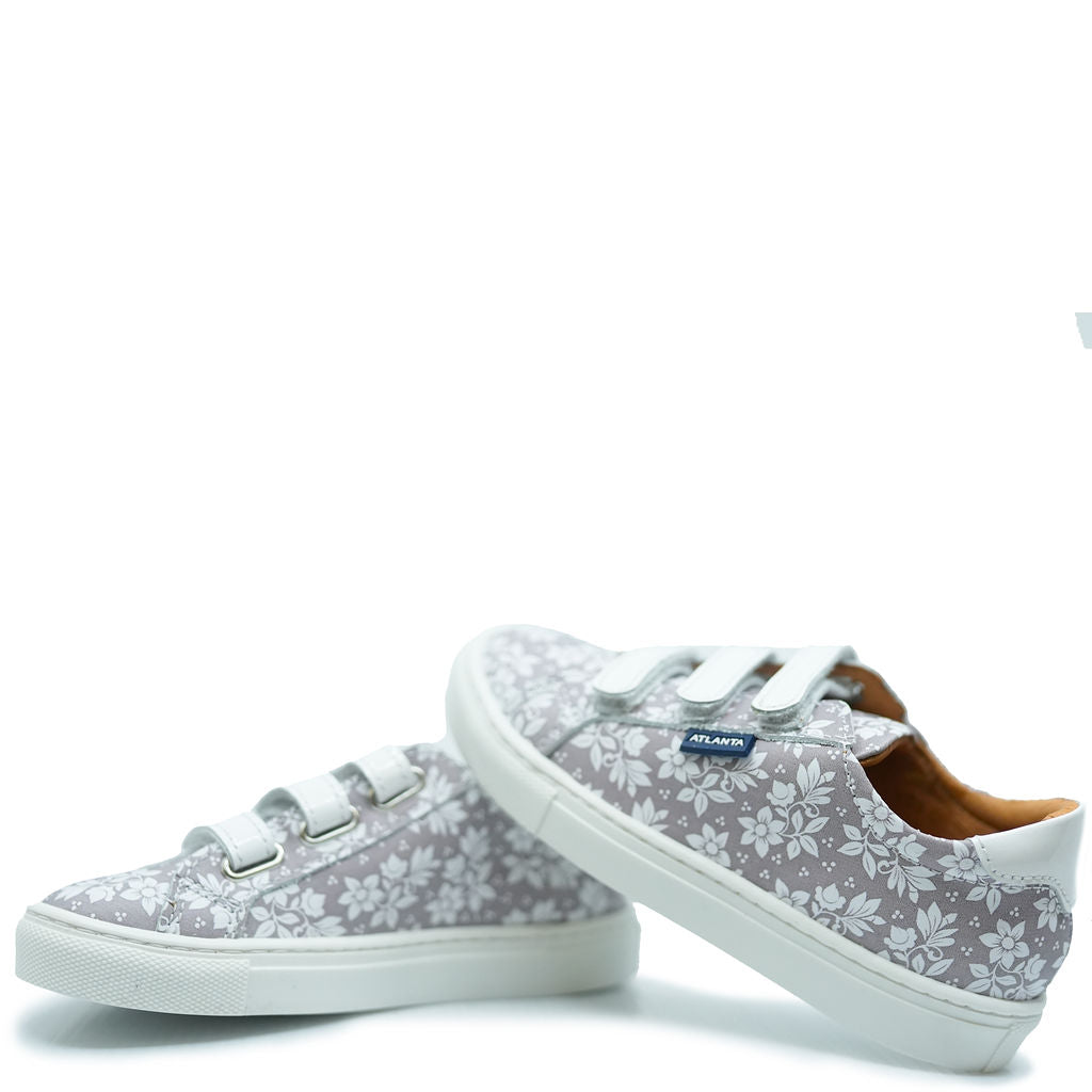 Atlanta Mocassin Gray Hawaiian Velcro Sneakers - Comfortable Slip-On Shoes for Men & Women - Perfect for Beach, Casual Wear & Outdoor Activities
