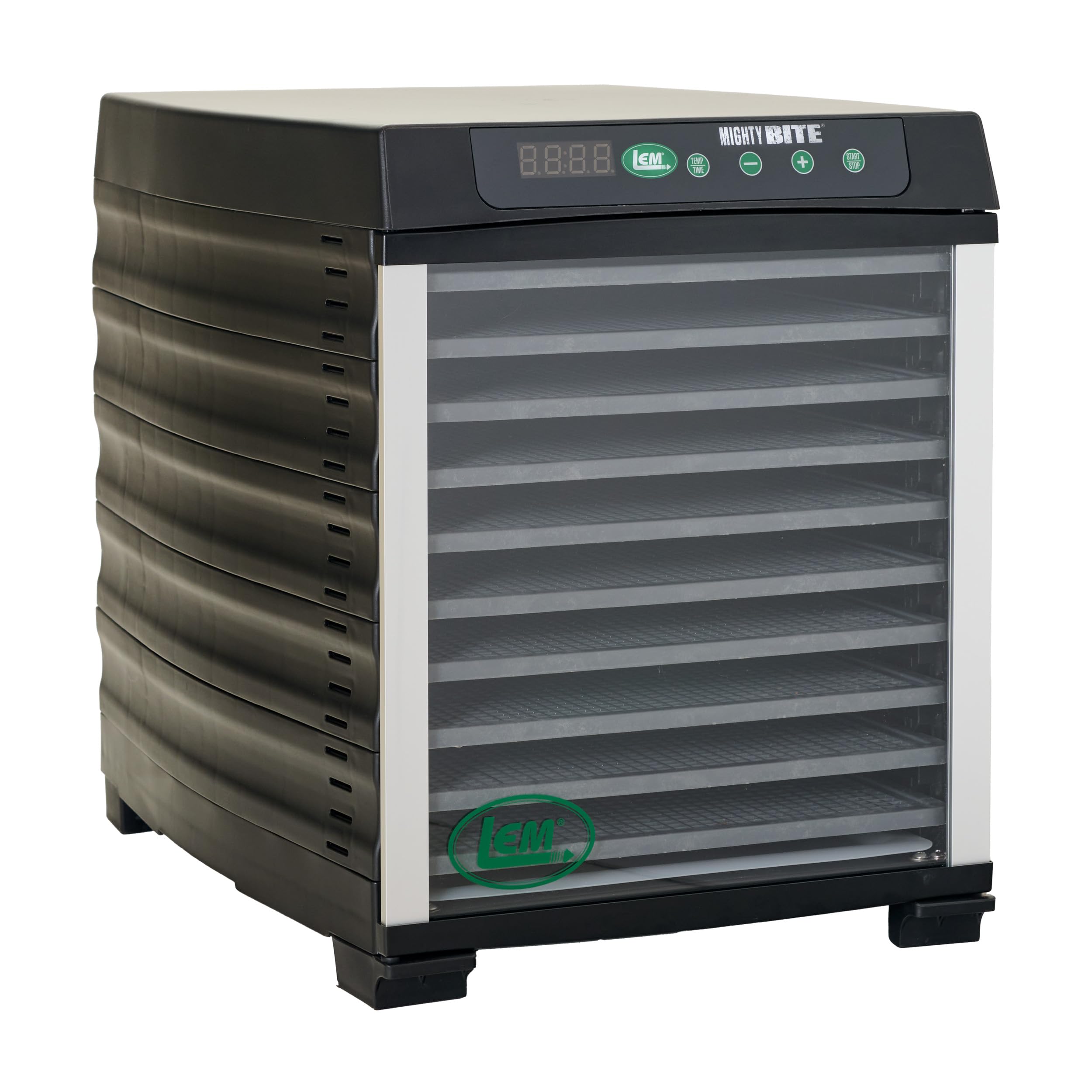 LEM Products MightyBite 10-Tray Food Dehydrator for Beef Jerky, Meat, Vegetables & Fruits | Includes Dryer Machine & 10 Trays | Perfect for Home Kitchen, Camping & Healthy Snacks | Black