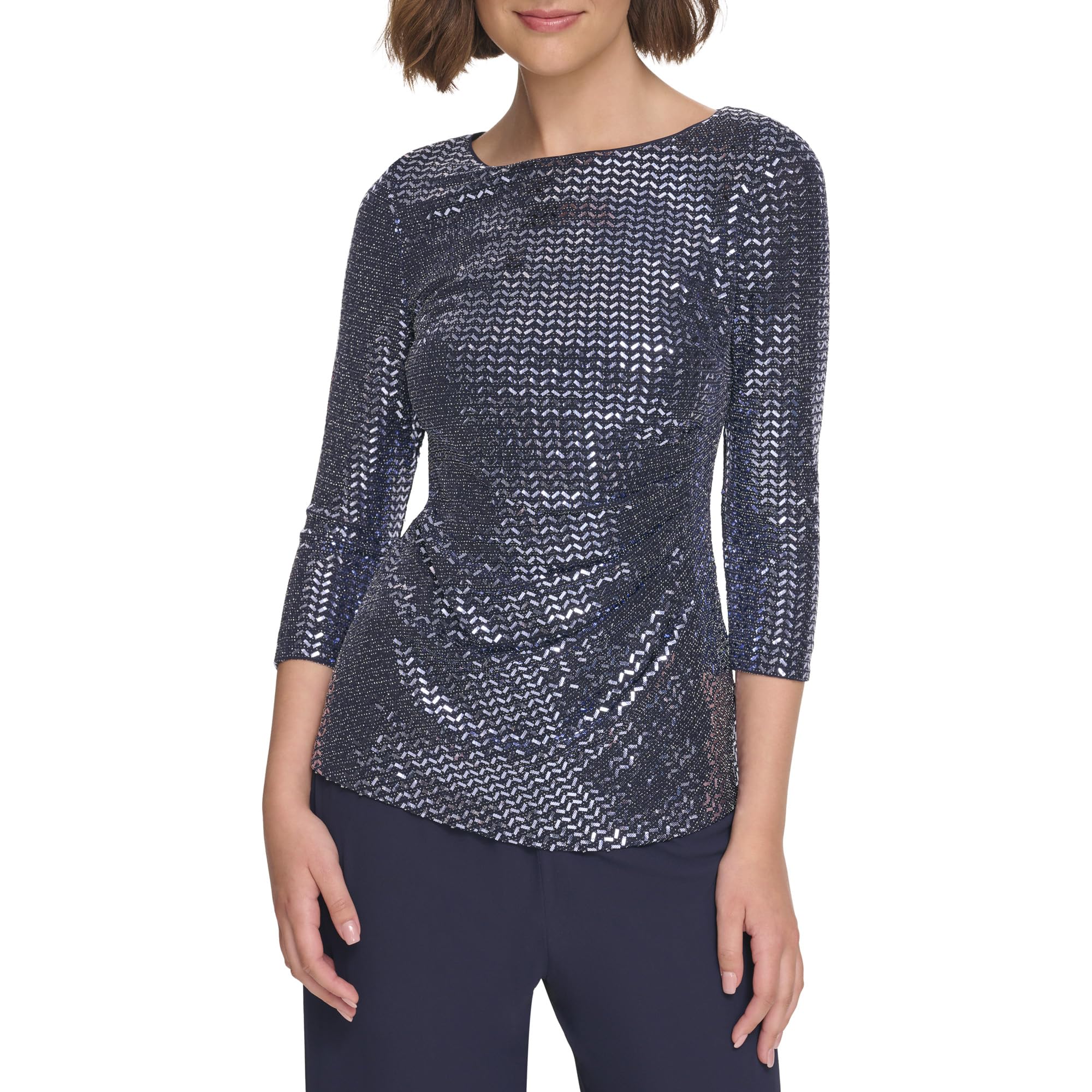 Jessica Howard Women's Sequin Bodice Jumpsuit - Elegant Sparkly Romper for Parties, Weddings & Special Occasions | Plus Size & Petite Options Available
