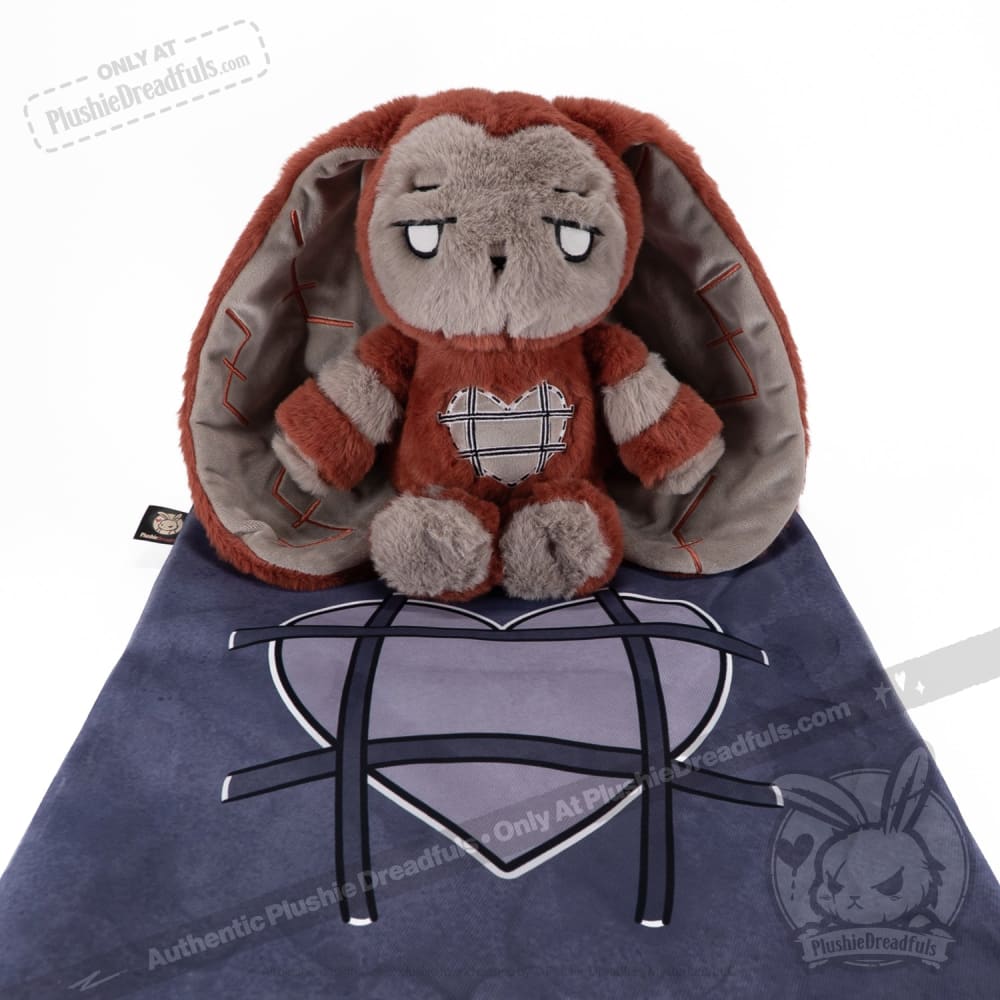 Plushie Dreadfuls Antisocial Personality Disorder Rabbit V2 - Soft Stuffed Animal Toy for Mental Health Awareness, Comfort & Therapy | Perfect Gift for Anxiety Relief, PTSD Support & Emotional Healing