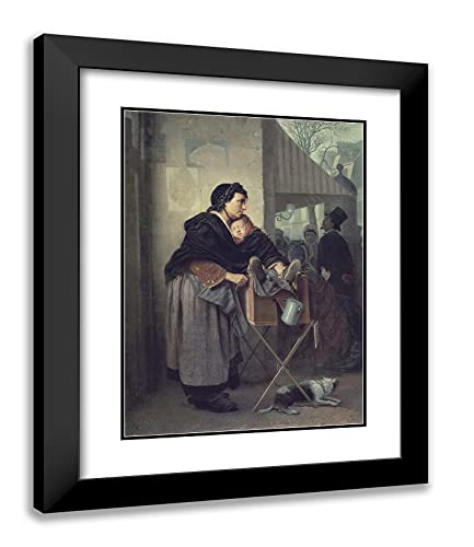 Black Modern Wood Frame with Double Matting