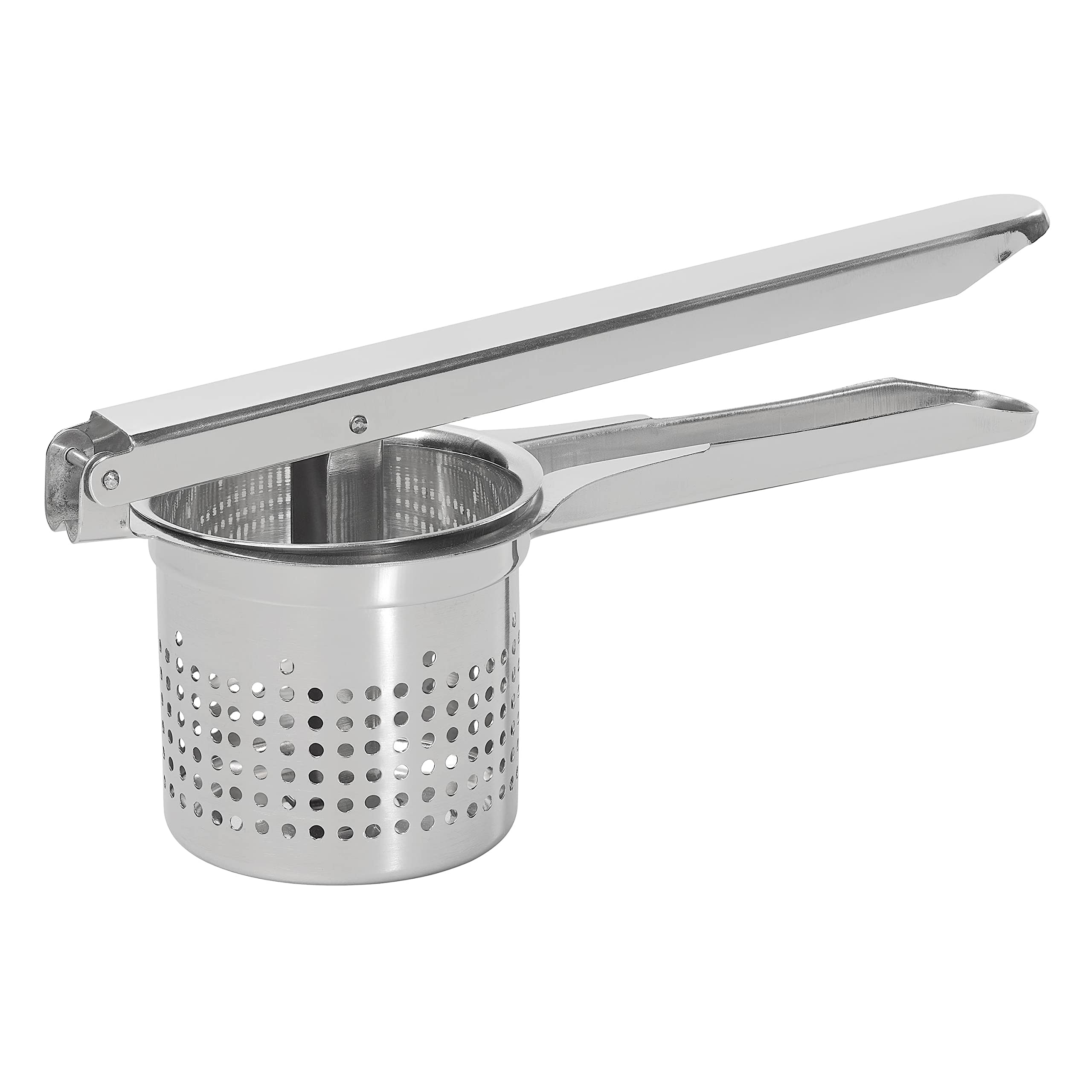 Premium Stainless Steel Potato Ricer - Heavy Duty Kitchen Tool for Mashed Potatoes, Baby Food & Purees - Perfect for Home Chefs & Restaurants