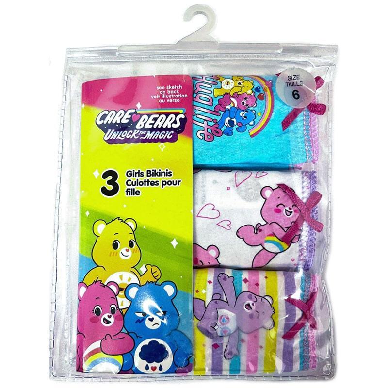 Cute Care Bears Girls Underwear 3-Pack - Soft Cotton Panties for Kids, Toddlers & Girls - Perfect for School, Play & Everyday Comfort