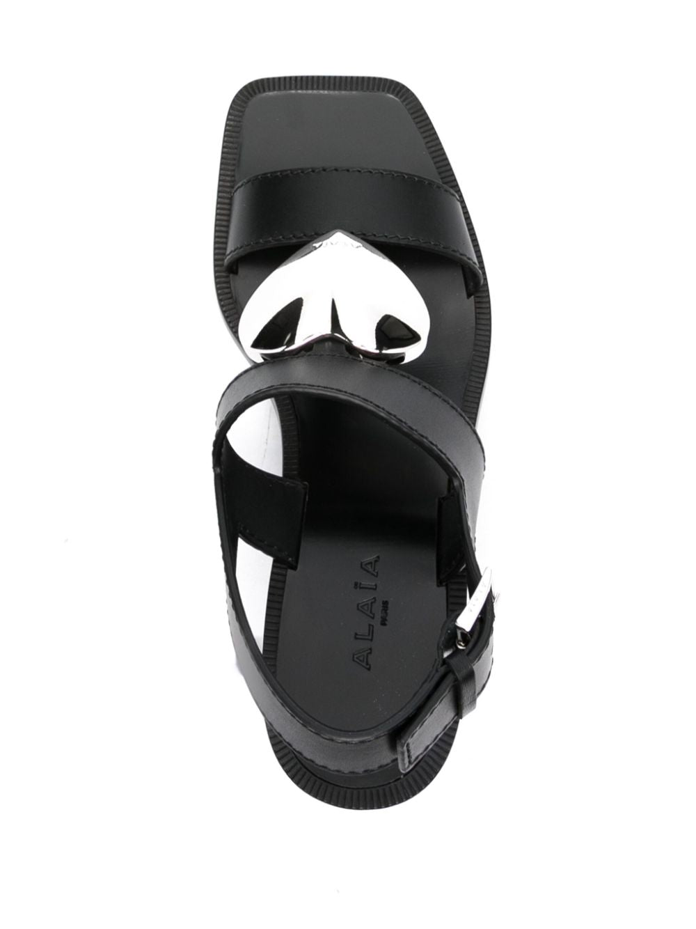 Alaia Black Leather Sandals for Women - Stylish & Comfortable Summer Shoes for Beach, Vacation & Casual Outings