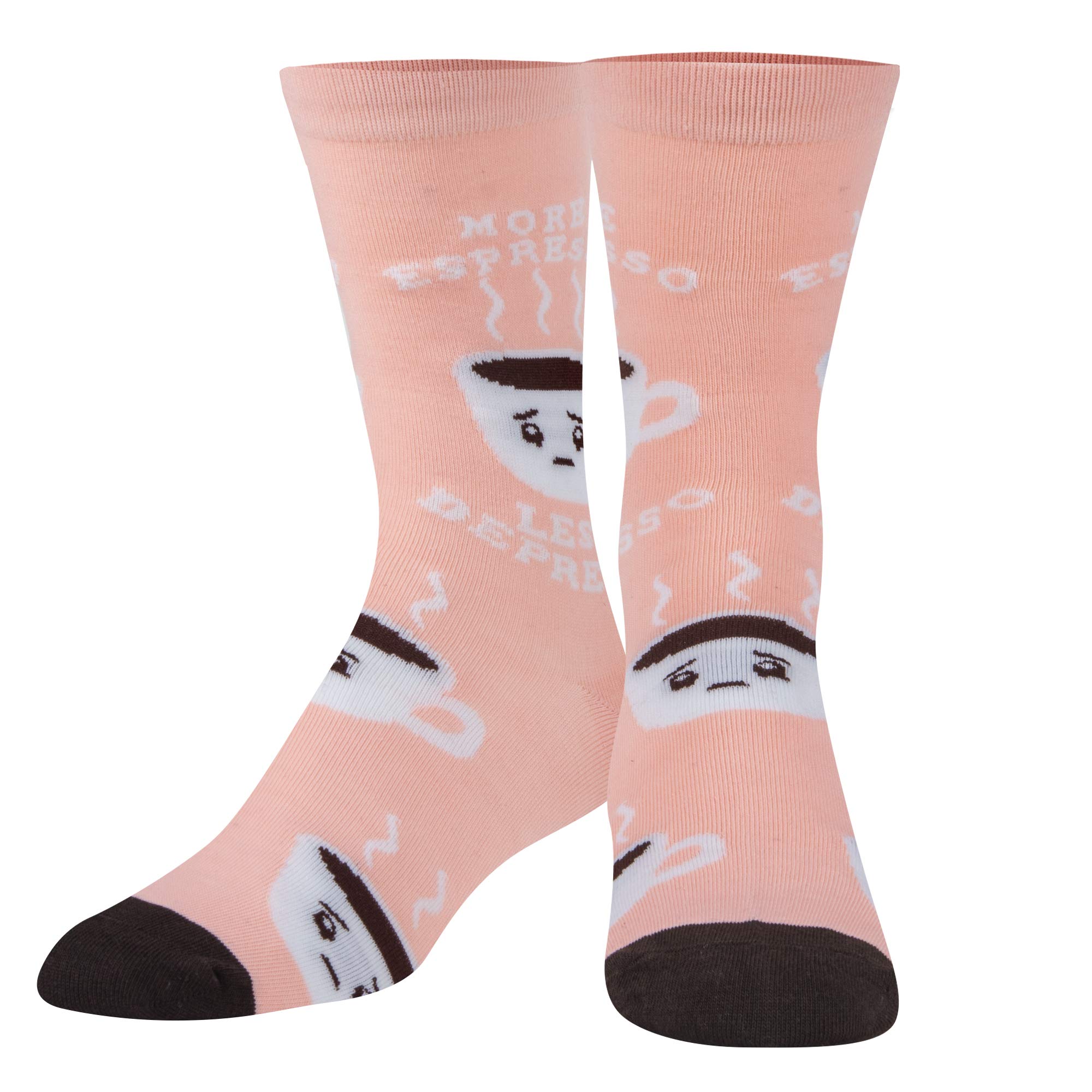 Funny Crazy Socks for Women - Coffee, Wine & Alcohol Themed Crew Socks with Colorful Prints - Perfect for Gifts, Parties & Everyday Wear
