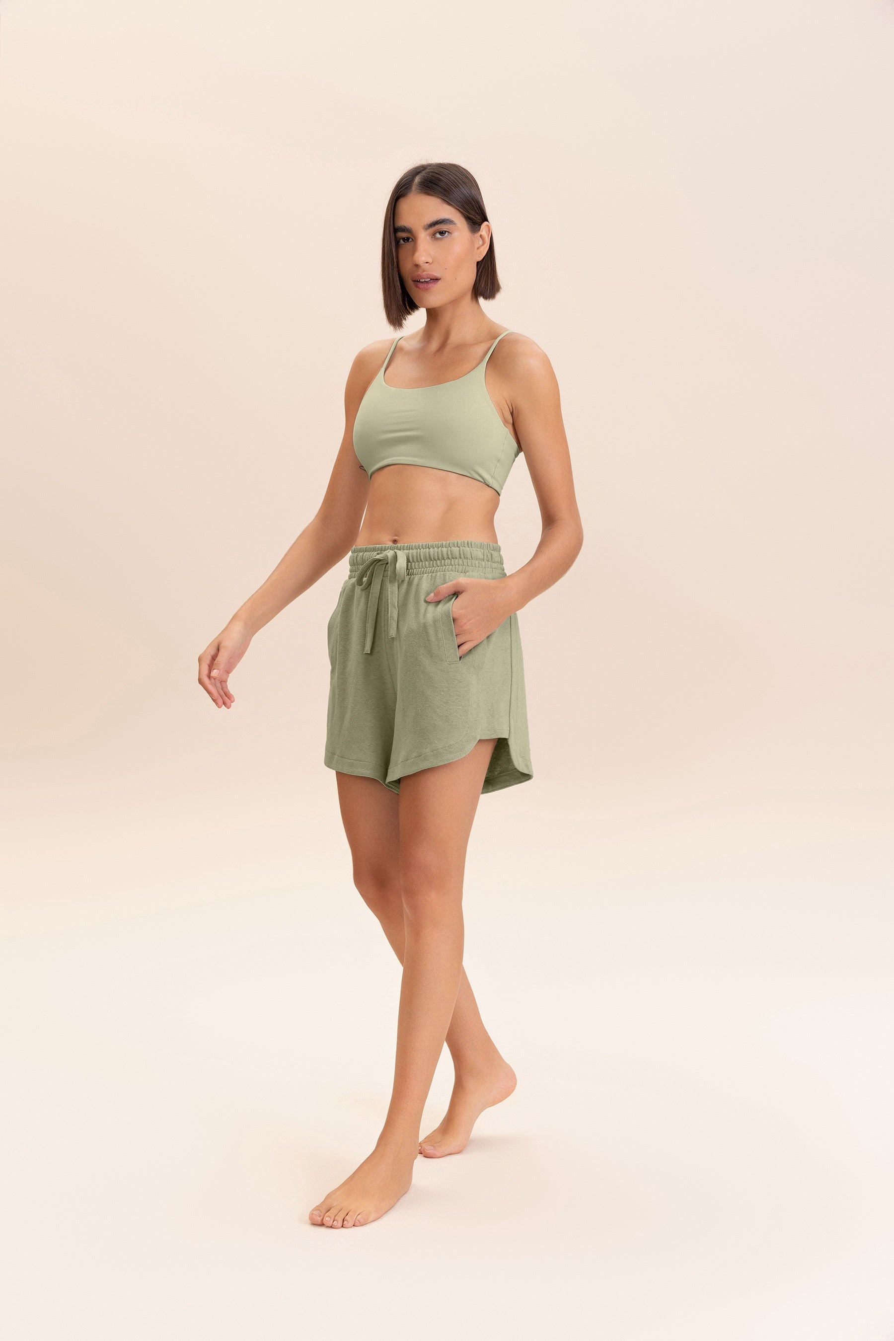 Comfortable Slow Knit Shorts for Men & Women - Soft Breathable Lounge Shorts for Relaxing at Home, Yoga, and Casual Wear