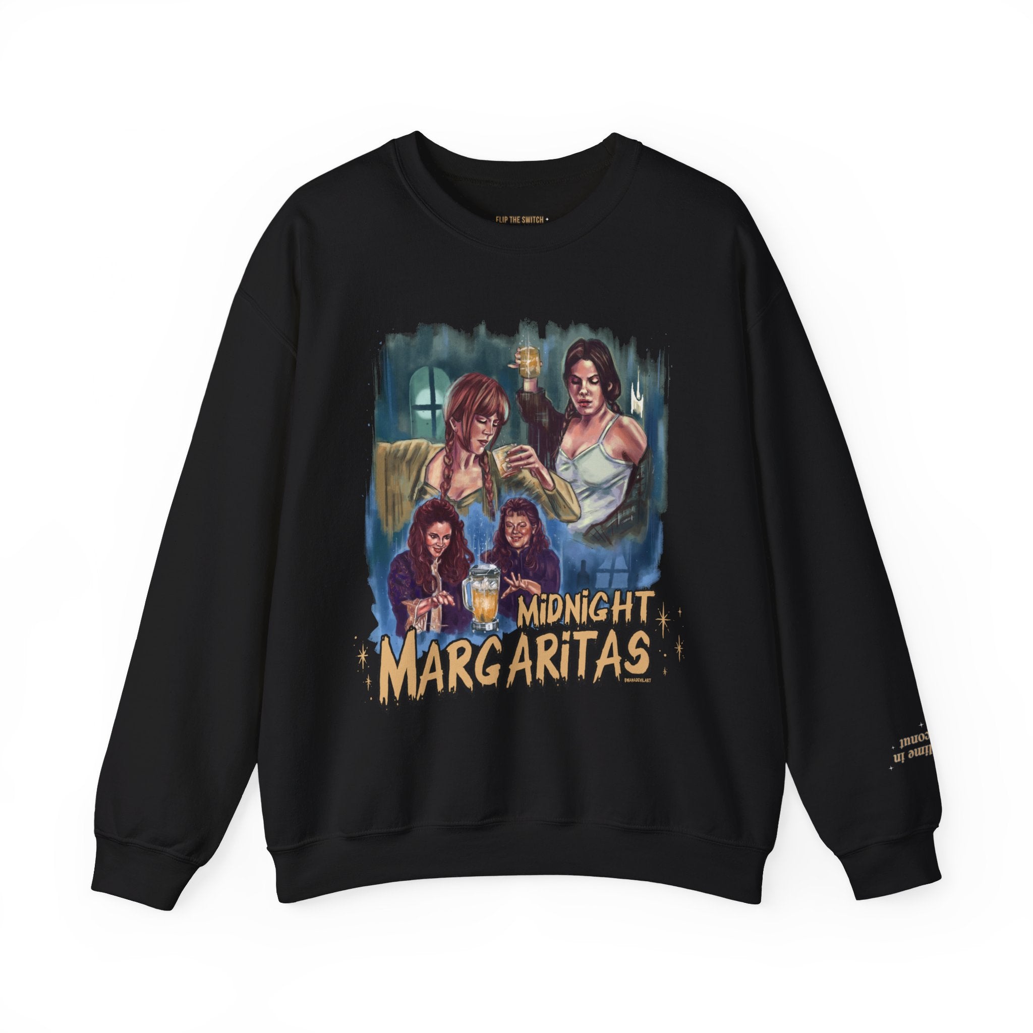 Midnight Margaritas Sweatshirt | Women's Casual Pullover | Cozy Lounge Wear for Night Out & Girls' Night In