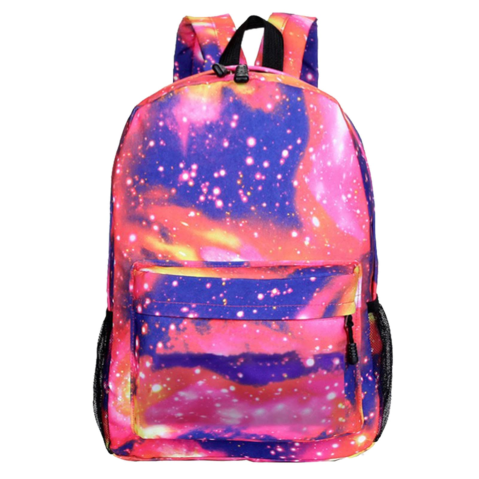 **Vintage Harajuku Star Laptop Backpack for Boys & Girls - Stylish School & College Backpack for Students, Couples - Pink | Perfect for Travel, Work & Daily Commute**