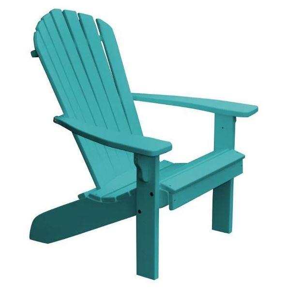 A&L Furniture Poly Fanback Adirondack Chair - Durable Outdoor Patio Furniture for Garden, Poolside & Backyard Relaxation