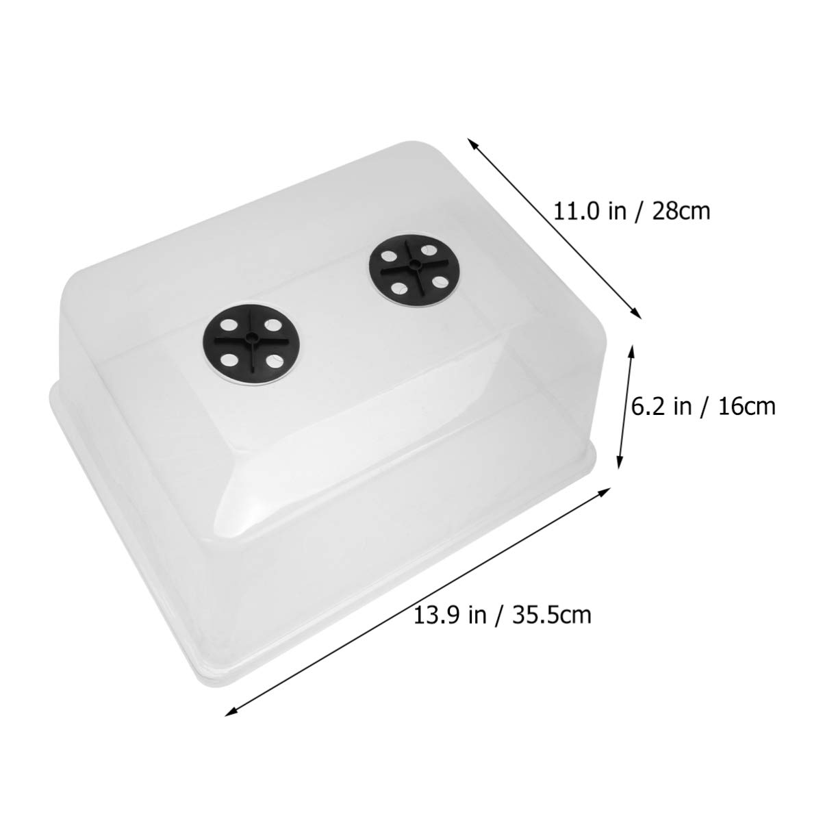 DOITOOL Microgreens Growing Kit - 10 Pack Clear Plastic Seedling Trays with Humidity Domes for Indoor Gardening, Plant Germination, Herb Sprouting - Perfect for Home Hydroponics, Organic Farming & Kitchen Herb Gardens