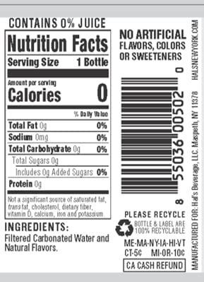 Hal's New York Seltzer Sparkling Water - Lemon Flavor, Zero Sugar, Zero Calorie, Zero Carb, 20 Fl Oz (6-Pack) | Refreshing Carbonated Beverage for Parties, Picnics & Healthy Hydration