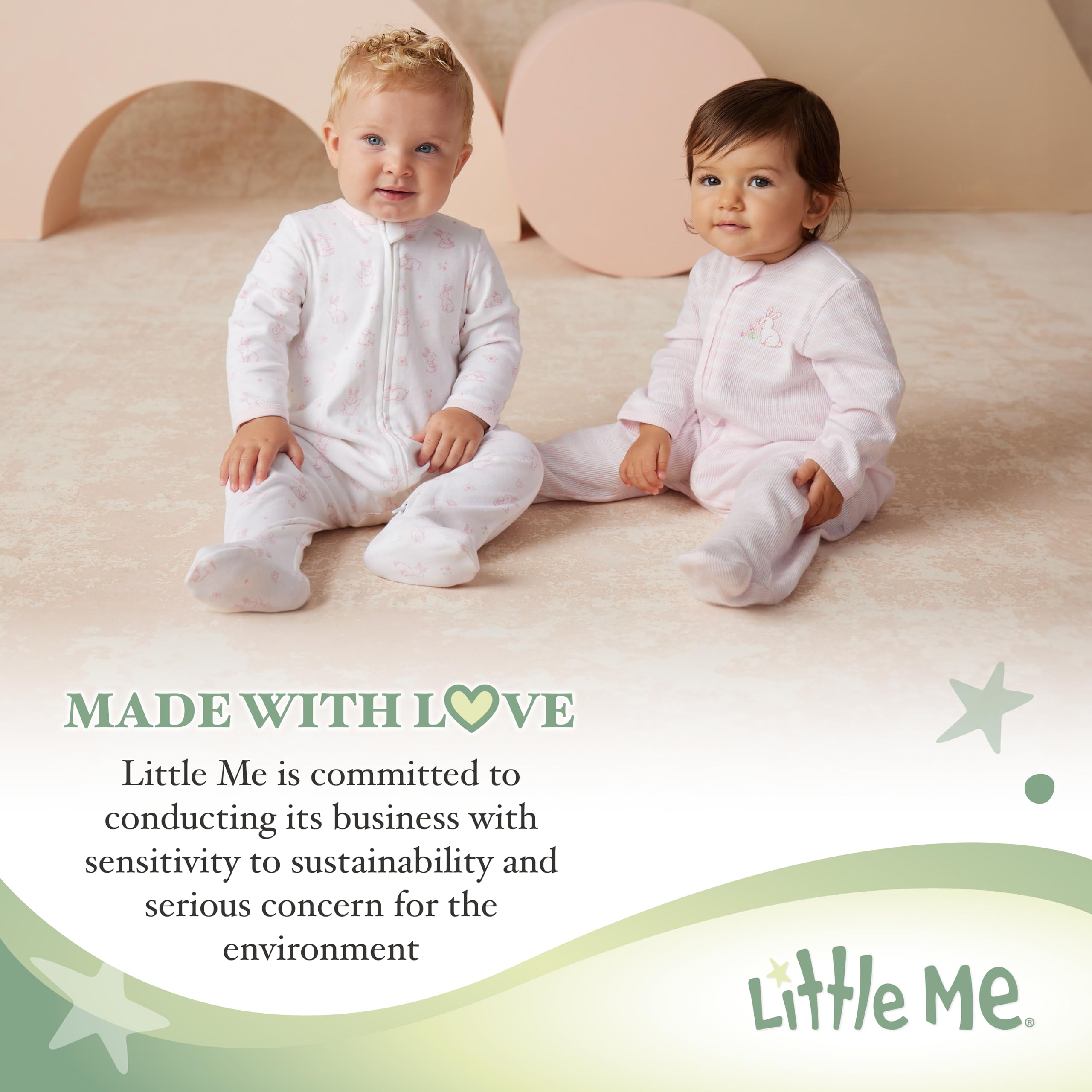 Little Me Baby Blankets - Soft Gender Neutral Swaddling & Receiving Blanket, Grey Moon and Stars Design, 30 x 27 Inches - Perfect for Newborns, Nursery, and Baby Showers