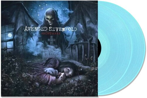 Avenged Sevenfold Nightmare Transparent Blue Vinyl Record - Limited Edition LP for Music Collectors & Rock Fans - Perfect for Home Listening & Vinyl Collections
