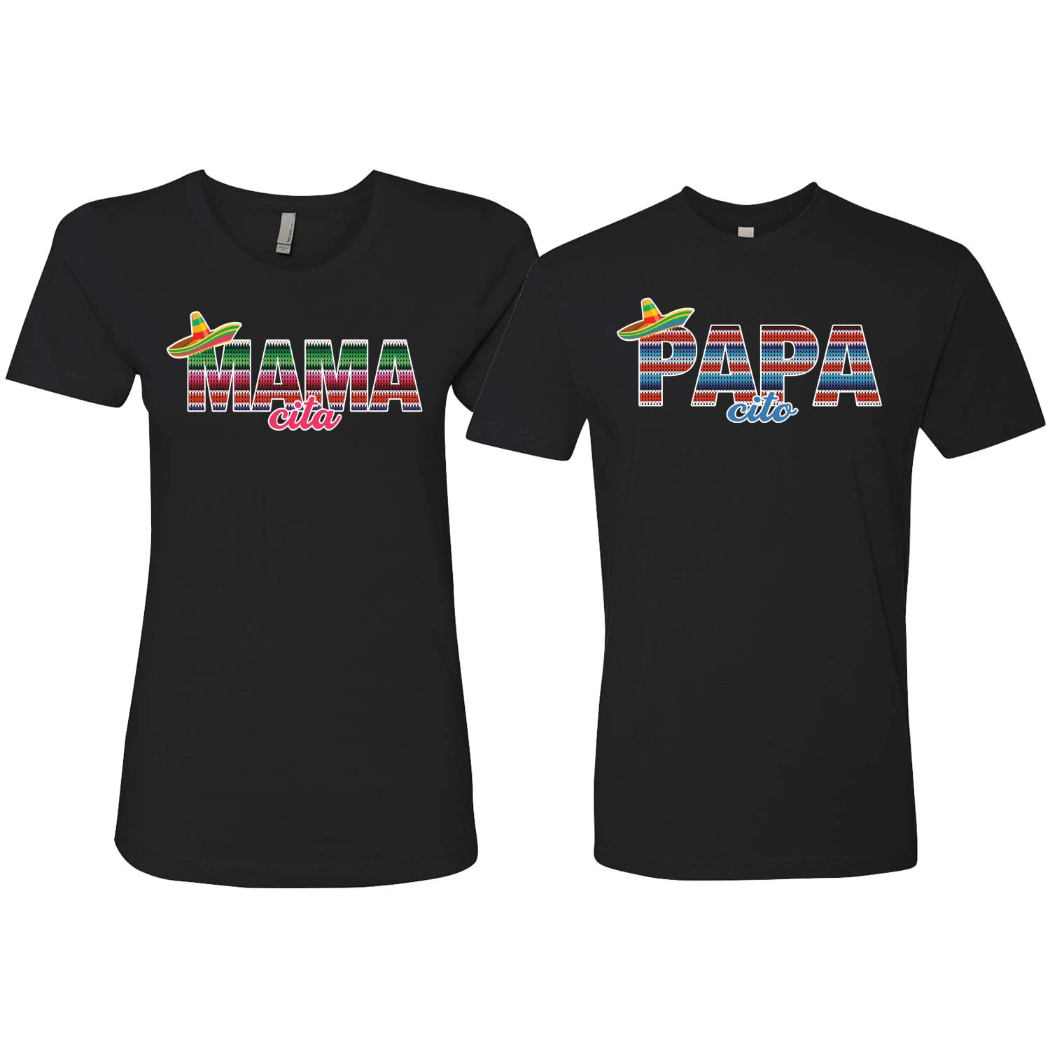 Mexican Spanish Couples Matching Tee for Him & Her - Best Friends Gift