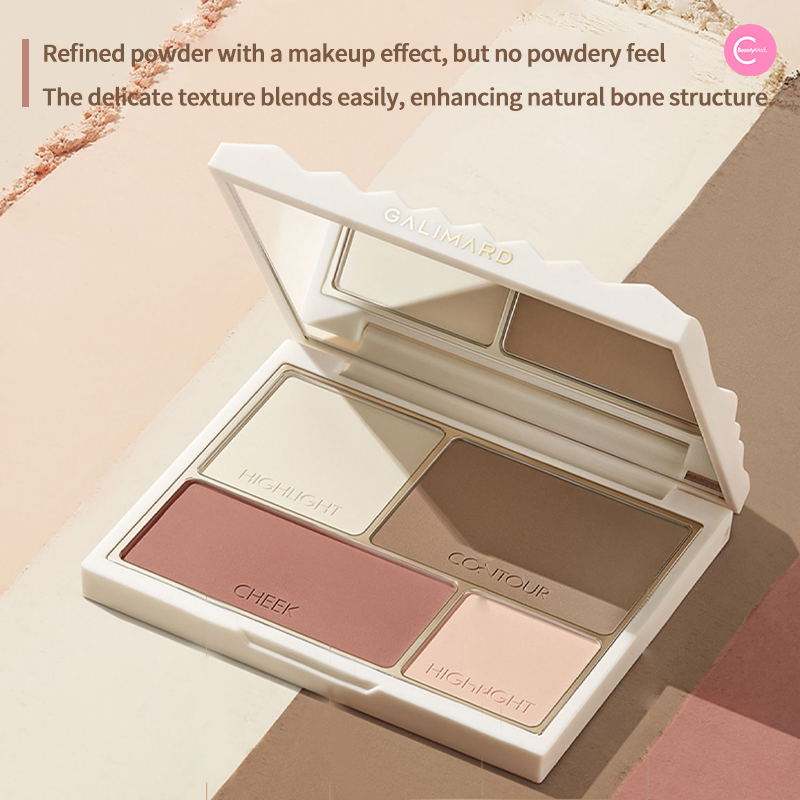 GALIMARD Duality Contour Palette - Professional Makeup Contouring Kit for Cheeks, Nose & Jawline - Cruelty Free & Vegan - Perfect for Everyday Makeup & Special Occasions