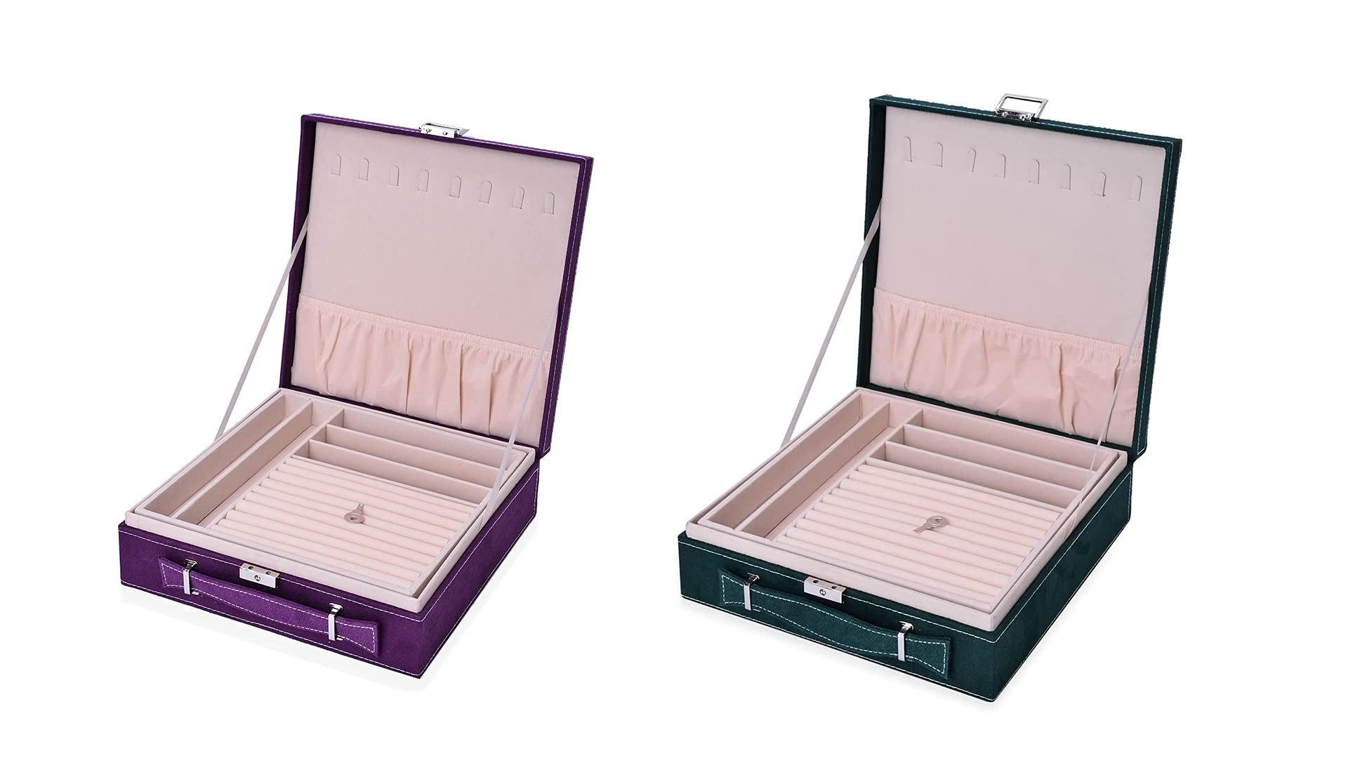 Shop LC Jewelry Organizer Box - Premium Trinket & Keepsake Storage Case for Women | Perfect Gift for Birthdays, Anniversaries & Travel | Elegant Jewelry Display & Organization Solution
