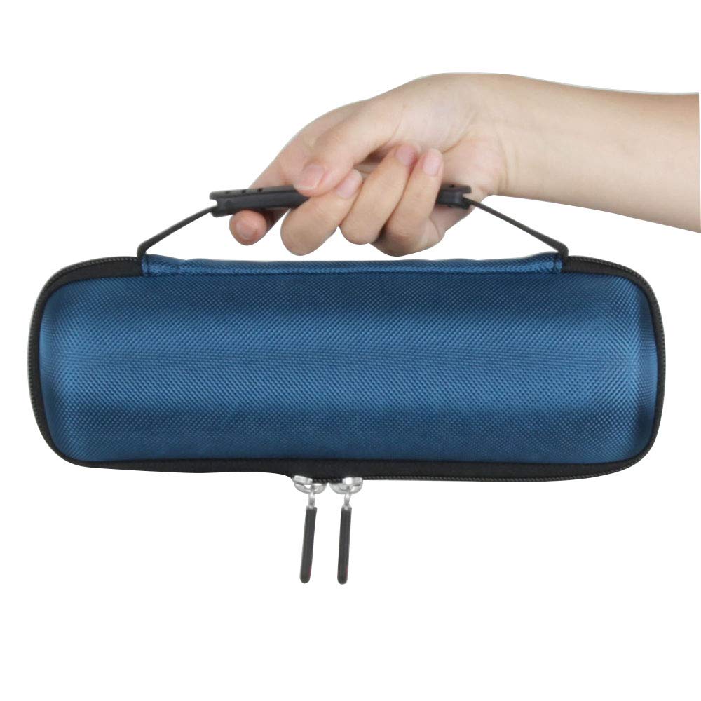Hermitshell Hard EVA Travel Case for Sony SRS-XB22 Extra Bass Bluetooth Speaker - Waterproof Protective Cover with Carabiner (Blue) - Perfect for Outdoor Adventures, Travel & Daily Commute