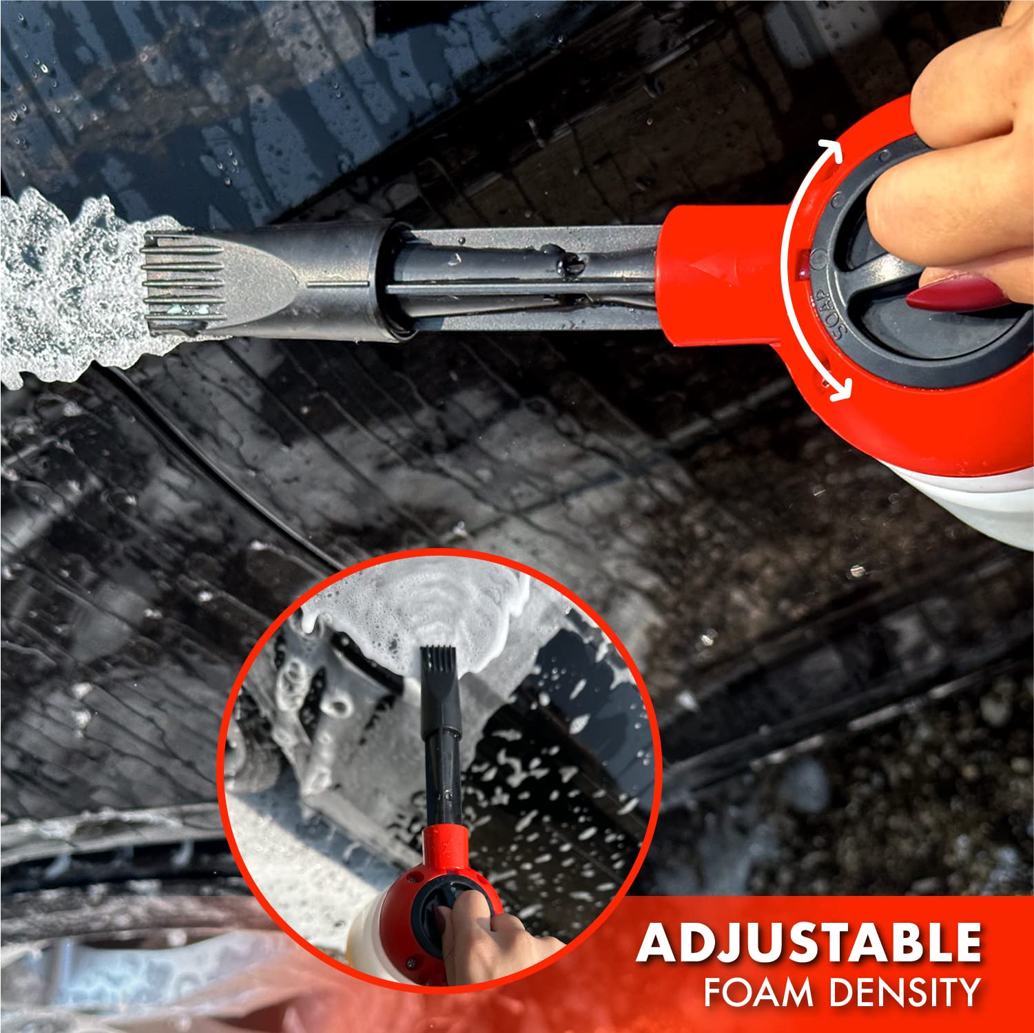 Premium Car Wash Foam Cannon & Microfiber Mitt Kit - High Pressure Foam Sprayer with Garden Hose Attachment - Auto Detailing Accessories for Deep Cleaning - Perfect for Sedans, SUVs, Trucks & Motorcycles (Blue)