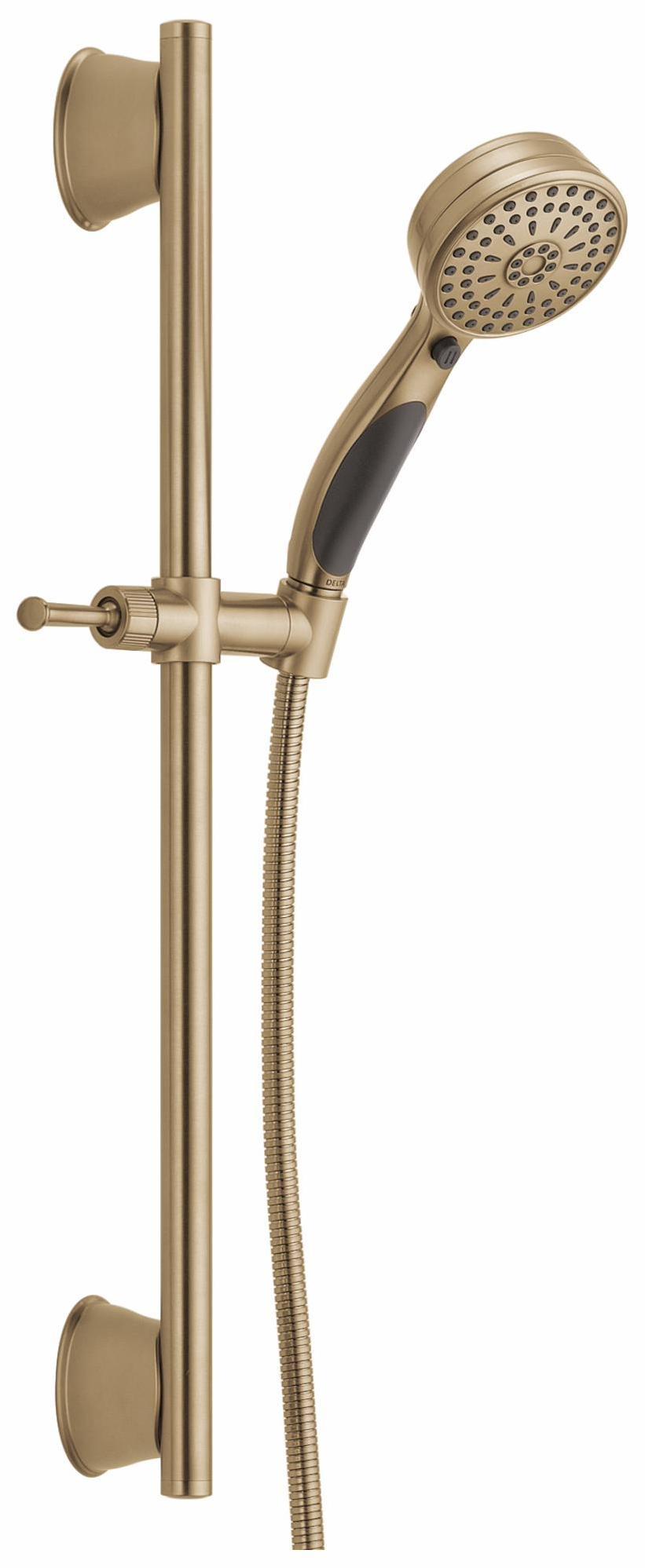 Delta ActivTouch Hand Shower with Slide Bar in Champagne Bronze - Adjustable Rainfall Showerhead for Bathroom Spa Experience, Perfect for Relaxation and Accessibility Needs (Model 51549 CZ)