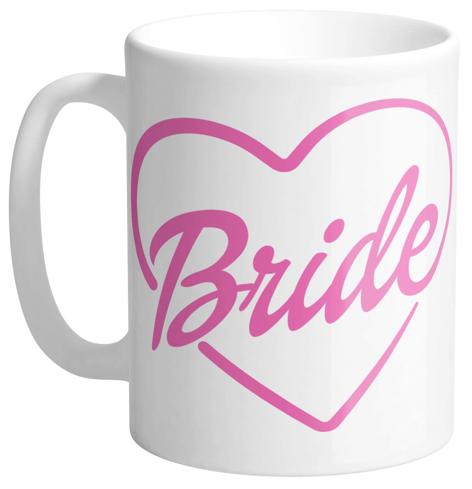 11oz Bride Heart Coffee Mug - Romantic Wedding Gift for Her, Perfect for Valentine's Day, Anniversary & Couples Morning Coffee