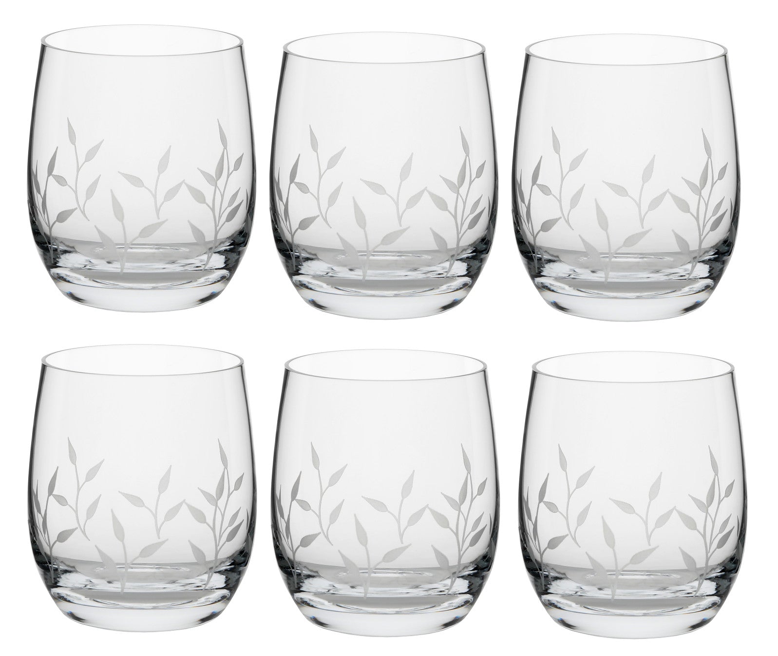 6-Piece 350ml Handmade DOF Glass Set - Perfect for Cocktails, Wine Tasting & Home Bar Decor