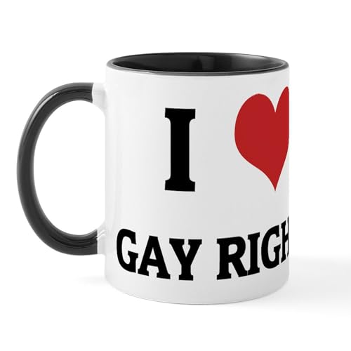 White/Black Inside - I Love Gay Rights Mug