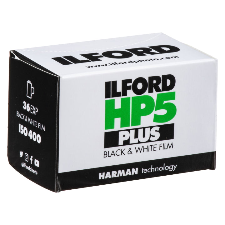 Ilford HP5 Plus ISO 400 35mm Black & White Film - 36 Exposures for Street Photography & Low Light Shooting