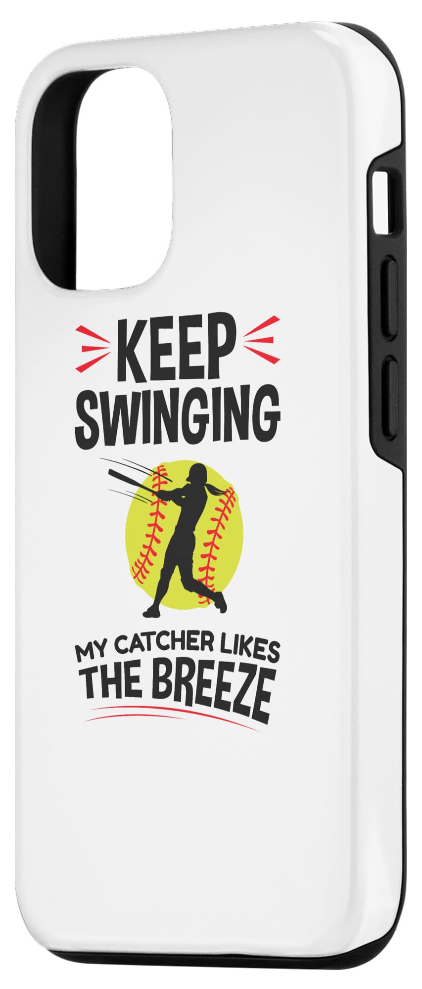 iPhone 12/12 Pro Softball Catcher Case - Durable & Stylish Phone Cover for Baseball Fans | Perfect for Games, Practice & Everyday Protection