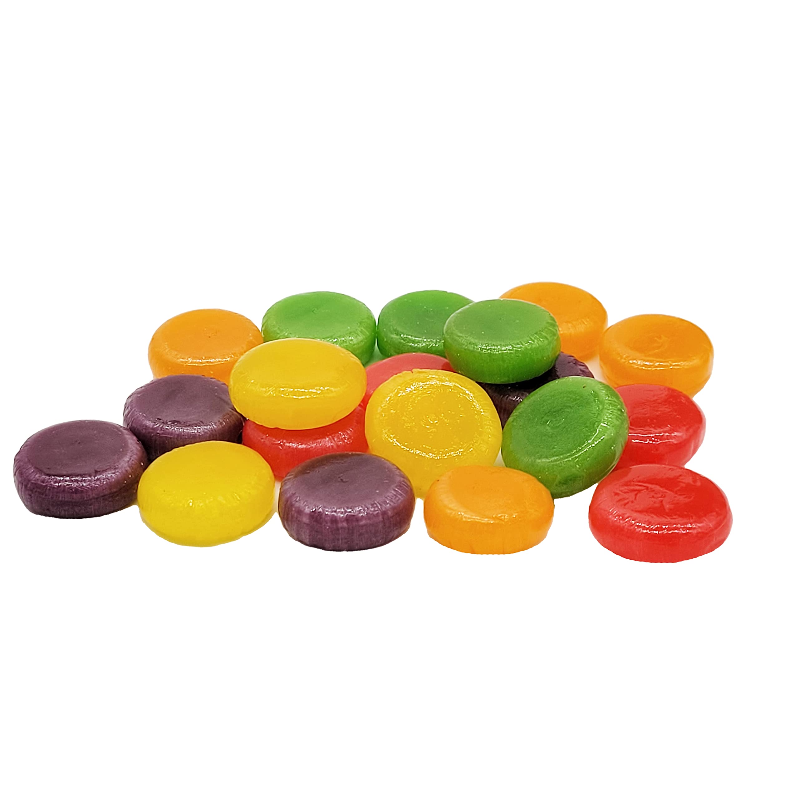 Fruidles Fruit Discs Hard Candy - Individually Wrapped 5lb Bulk Pack - Assorted Flavors for Parties, Office Snacks & On-the-Go Treats