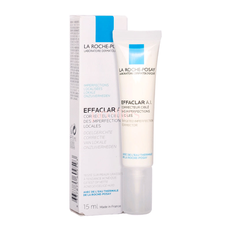 La Roche-Posay Effaclar A.I. Targeted Imperfection Corrector 15ml - Acne Treatment for Face, Blemish & Spot Corrector - Perfect for Daily Skincare Routine & Travel