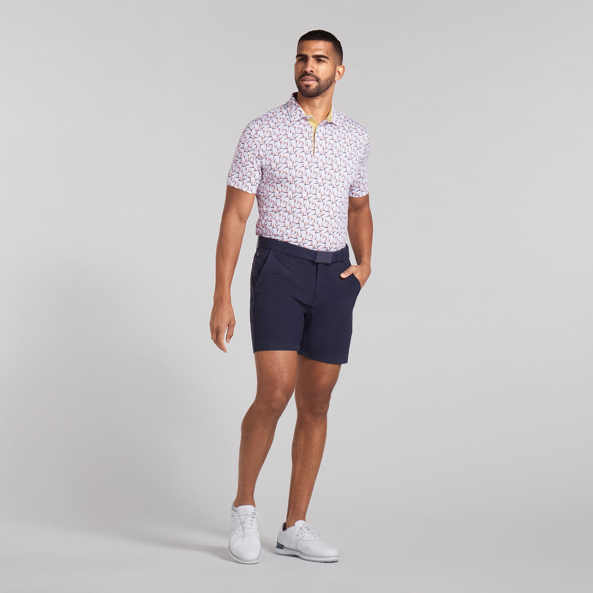 Premium MATTR Paradise Golf Polo Shirt for Men - Moisture-Wicking, UV Protection & Breathable - Ideal for Golf, Tennis & Outdoor Activities