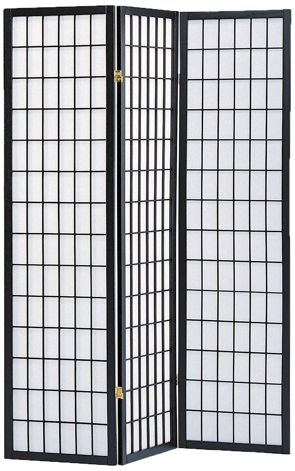 3-Panel Black Room Divider Screen - Privacy Partition for Home, Office & Studio - Lightweight Folding Room Separator for Bedroom, Living Room & Dorm