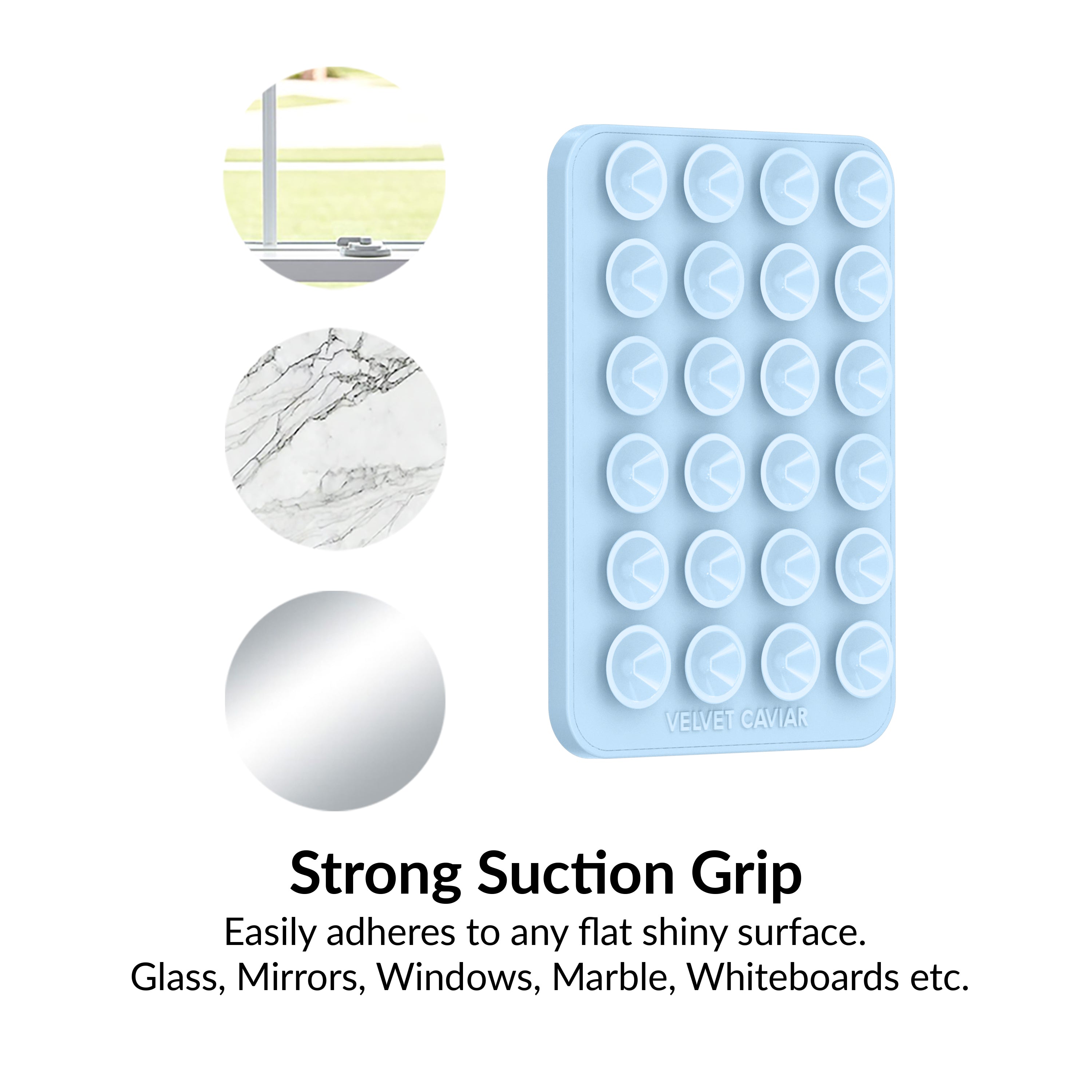 Premium Cotton Candy Blue MightyGrip MagSafe Phone Mount - Strong Magnetic Car Vent Holder for iPhone 14/13/12 Series - Perfect for Driving, Commuting & Hands-Free Navigation