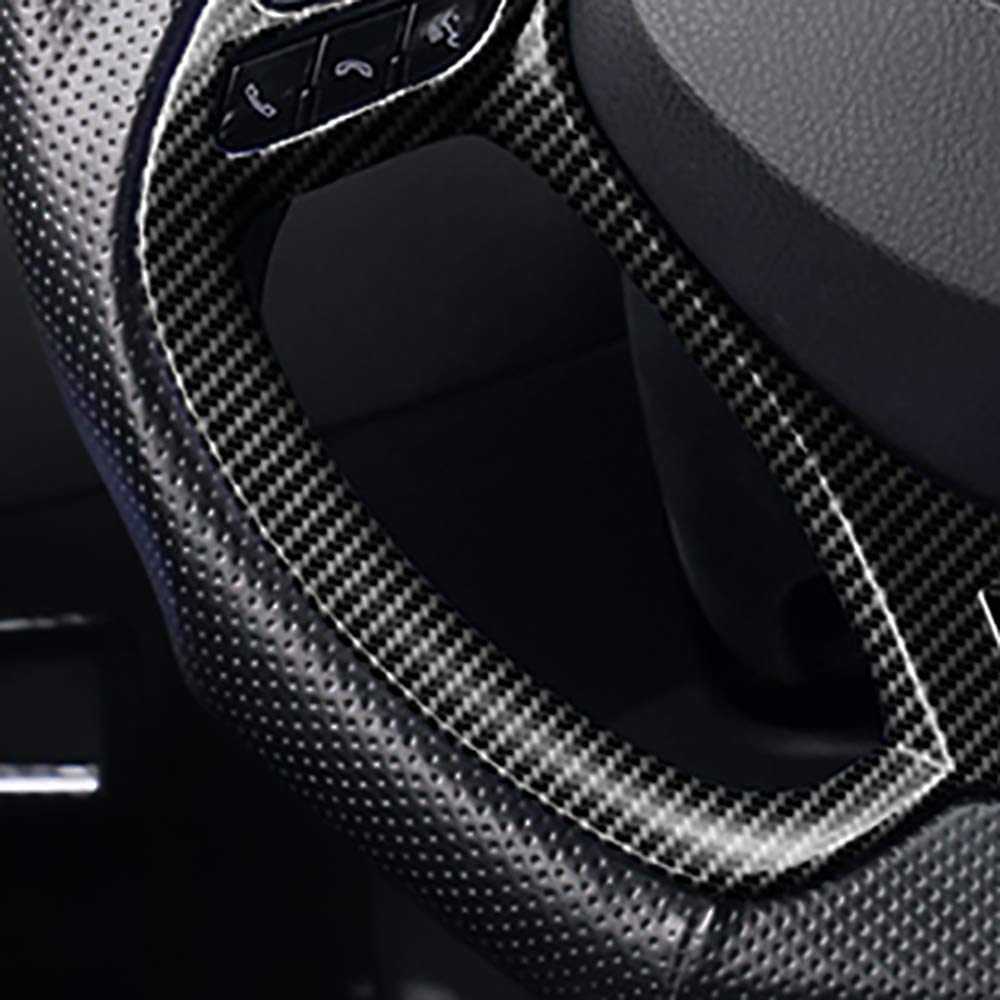 Carbon Fiber ABS Plated Steering Wheel Trim Molding for 2017-2022 Toyota C-HR - Interior Car Accessories Upgrade for Enhanced Grip & Style | Perfect for Daily Commuting & Road Trips