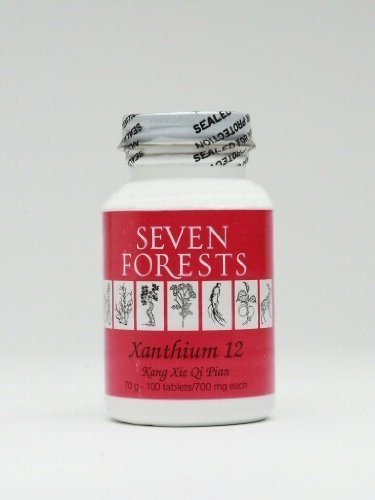 Xanthium 12 Tablets 700mg by Seven Forests - Allergy Relief & Sinus Support