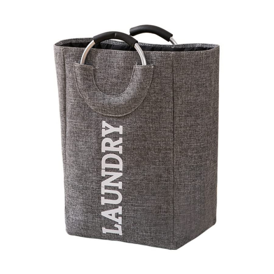 Foldable Linen Storage Basket for Dirty Clothes, Toys & Sundries - Multi-Purpose Organizer for Bathroom, Bedroom, Laundry Room (Gray) | Perfect for Home Organization & Space Saving