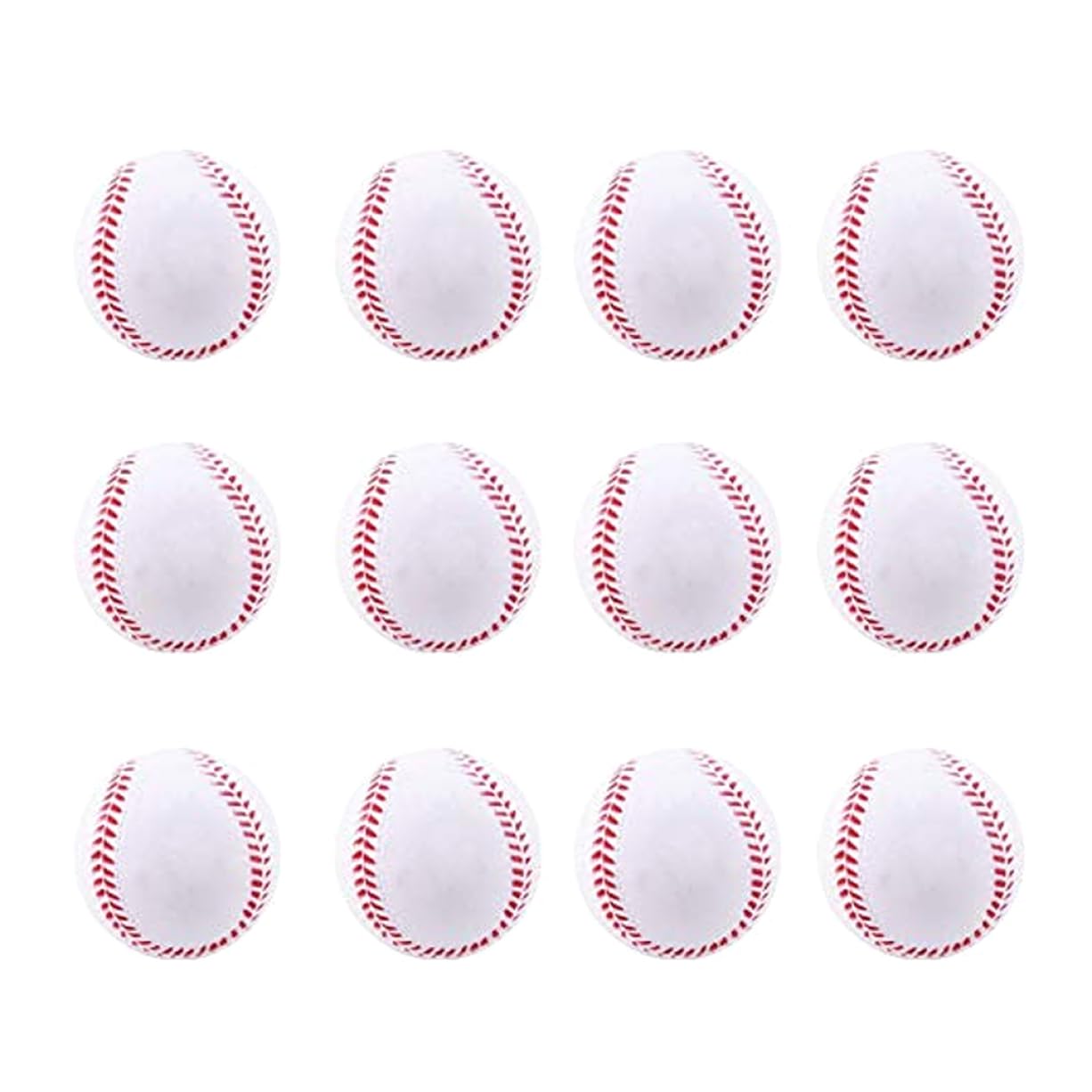 12-Pack Foam Practice Baseballs for Adults & Youth - Soft Training Balls for Batting, Fielding, Pitching - Perfect for Baseball Practice, Games & Competition Training - Great for Backyard Drills, Team Sports & Unmarked Autographs