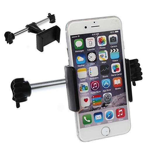 360° Rotating Adjustable Car Headrest Phone Mount Holder - Universal Stand for iPhone & Samsung (3.5